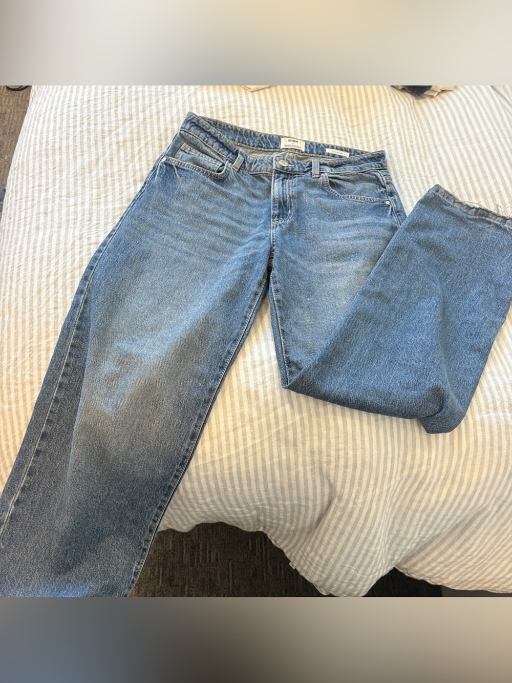 Cotton On low rise Straight Leg Jeans - Light Blue Wash